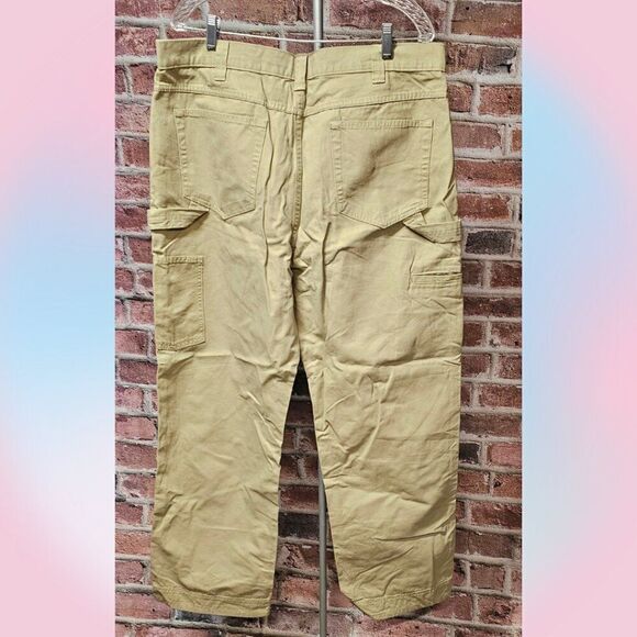 Amazon Essentials Canvas Work Pants – Men’s Size 36x31 Khaki Cotton Utility NEW - Picture 4 of 4